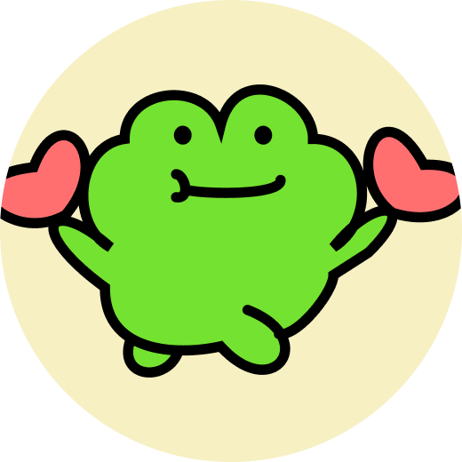 Friendly frog avatar